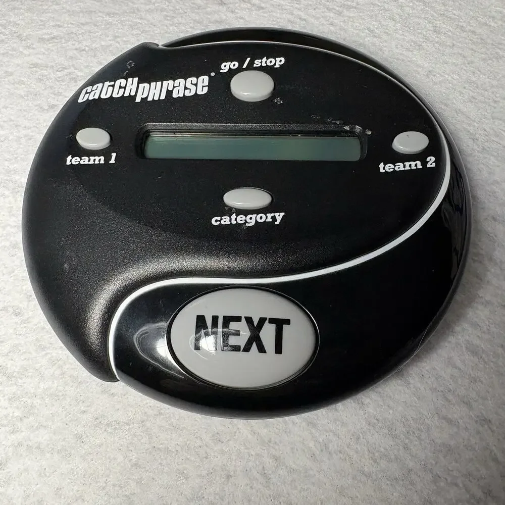 Hasbro Catchphrase Electronic Handheld Game - Black/Silver Tested & Working